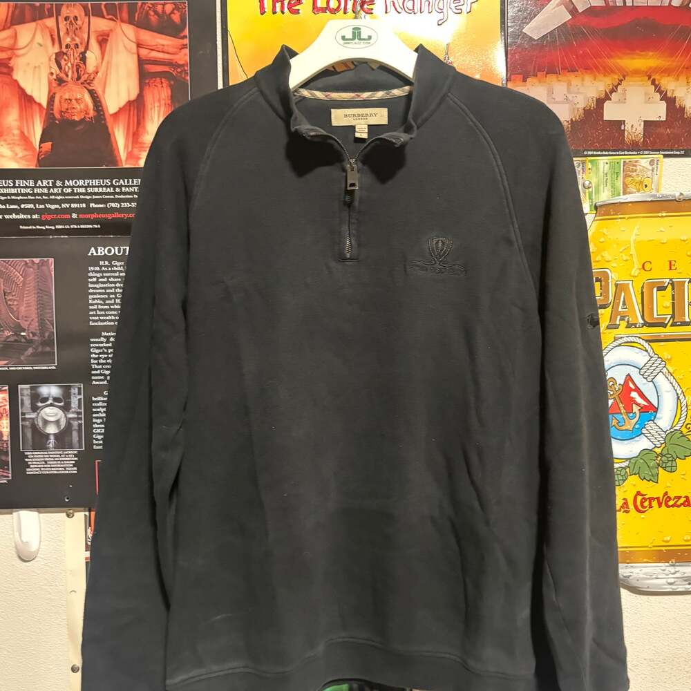Burberry Brit 1/4 Zip Pullover Sweatshirt